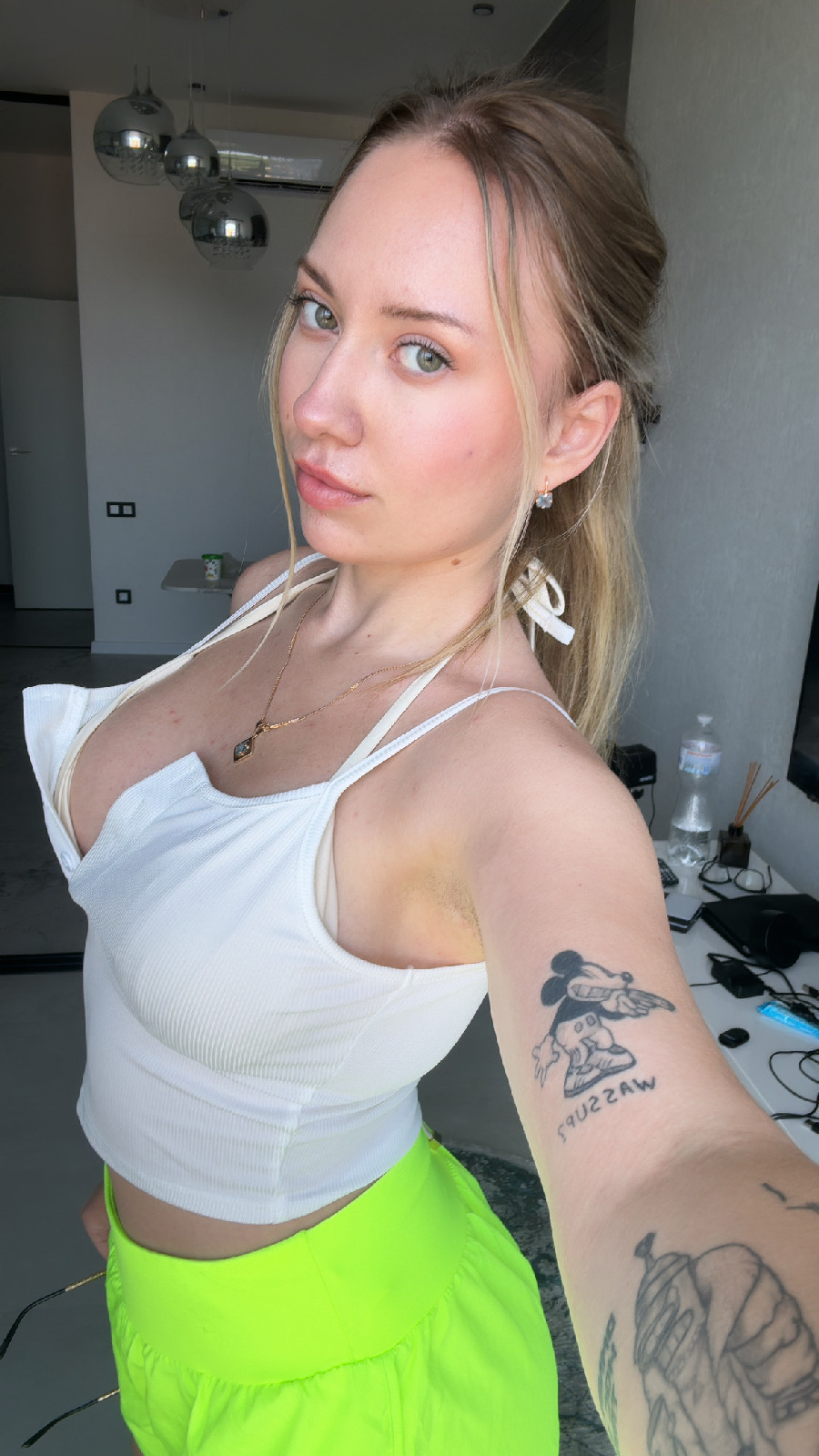 KateV in her underwear in Malaga